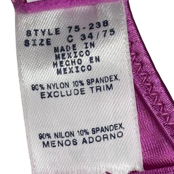 NWT Van Elle “Illuminator” Demi Contour Underwire Bra – 34C ( Berry Purple ) - Picture 6 of 7